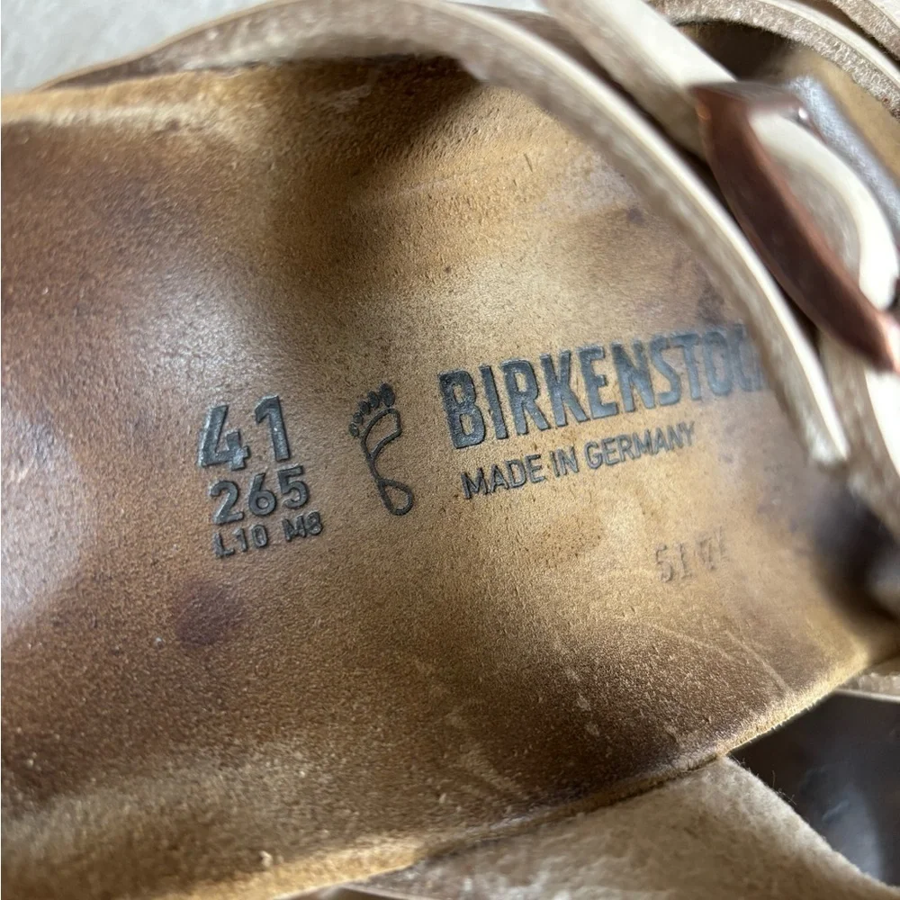 BIRKENSTOCK Mayari Birko-Flor Sandals Antique Lace Pearl 41 - Picture 5 of 14